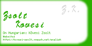 zsolt kovesi business card
