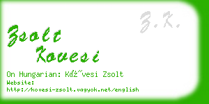 zsolt kovesi business card